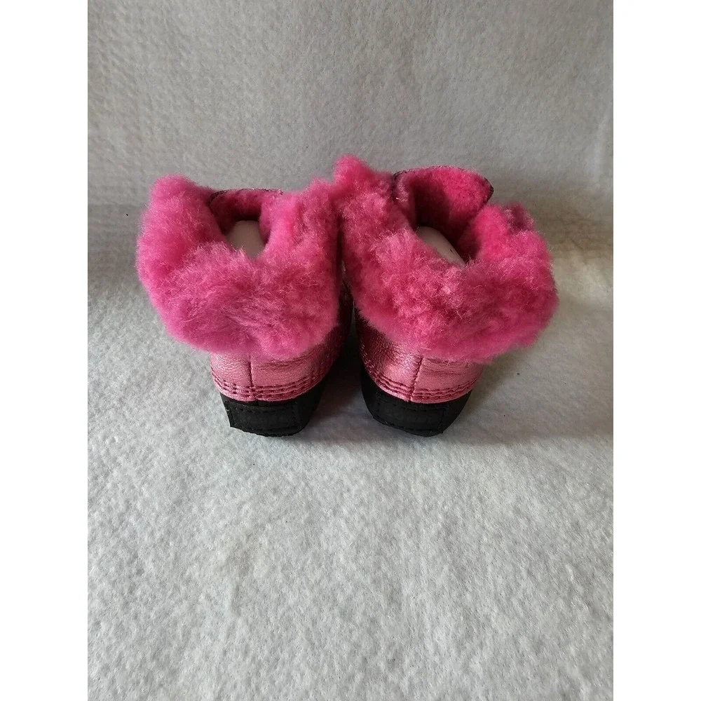 SOREL CARIBOOTIE NEWBORN BOOTIES SHOES BOOTS PINK ICE Infant Size 2